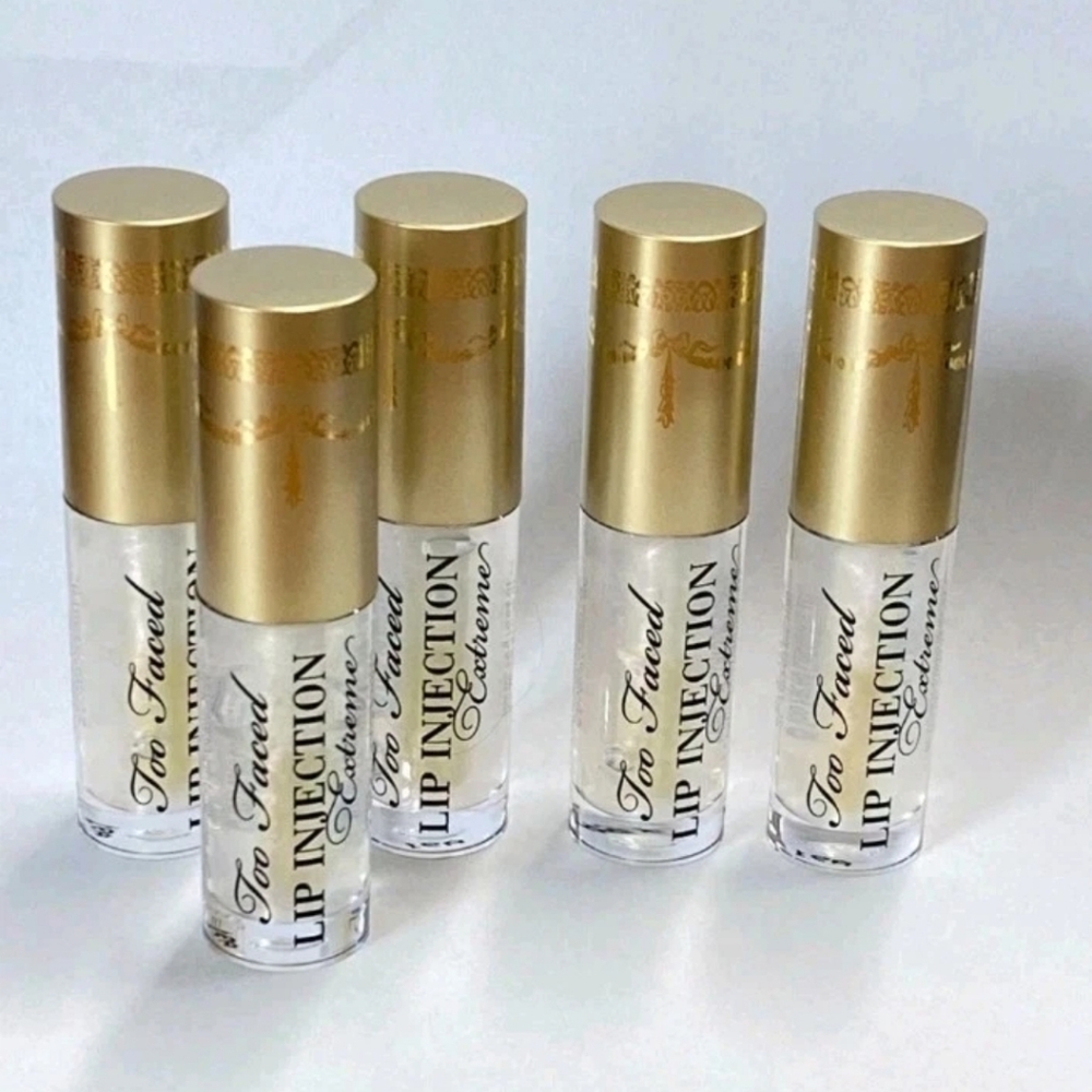 5 PACK Too Faced Lip Injection Extreme .05 Oz Lip Plumper Instant New  Bulk